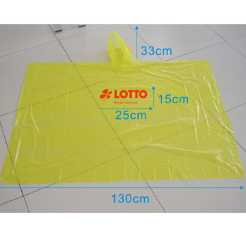 Disposible rain poncho